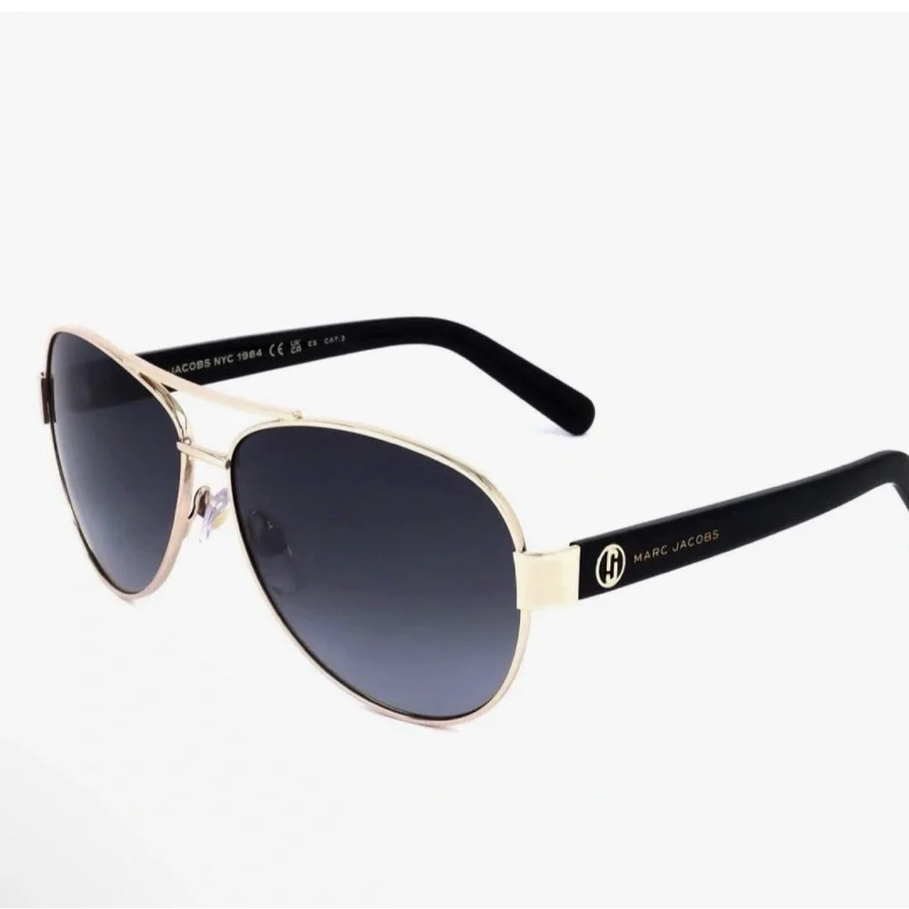 NEW Marc Jacobs Women's Black Gold   Sunglasses MARC699/S RHL-60  Authentic